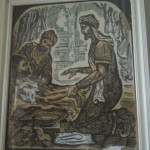 افشنه شهر زادگاه پور سینا . در همان نزدیکی روسایی به نام رامتین وجود دارد که محل "جنگ اساطیری" کیخسرو و افراسیاب است. پور سینا در حال معاینه پزشکی ، موزه شهر زادگاه او، افشانه در نزیکی بخارا